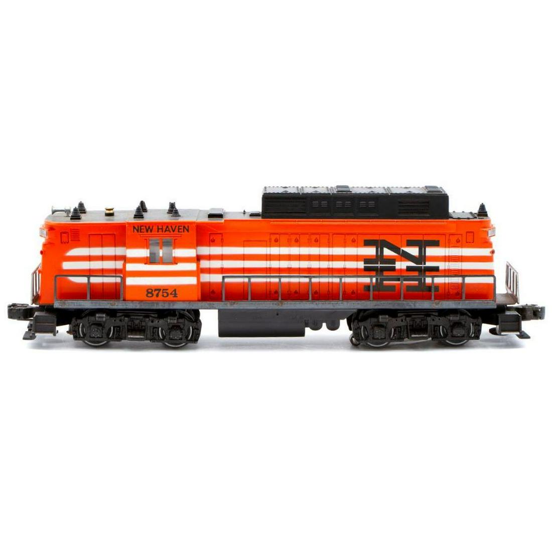 O Gauge Lionel New Haven Rectifier Locomotive 6-8754: Light Use, Dust, Traction tire wear, rust spots