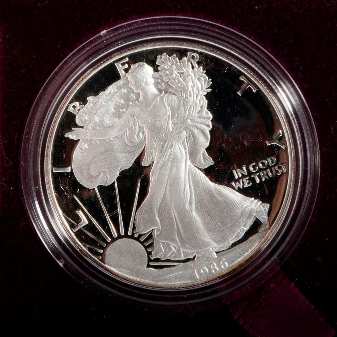 1986 American Eagle 1 ounce proof silver coin: 1986 American Eagle 1 ounce proof silver coin