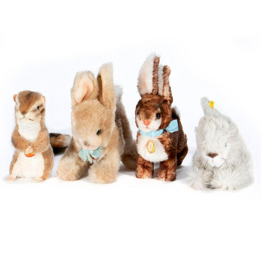 Vintage Steiff Animals, Lot of 4 (1 of 13)
