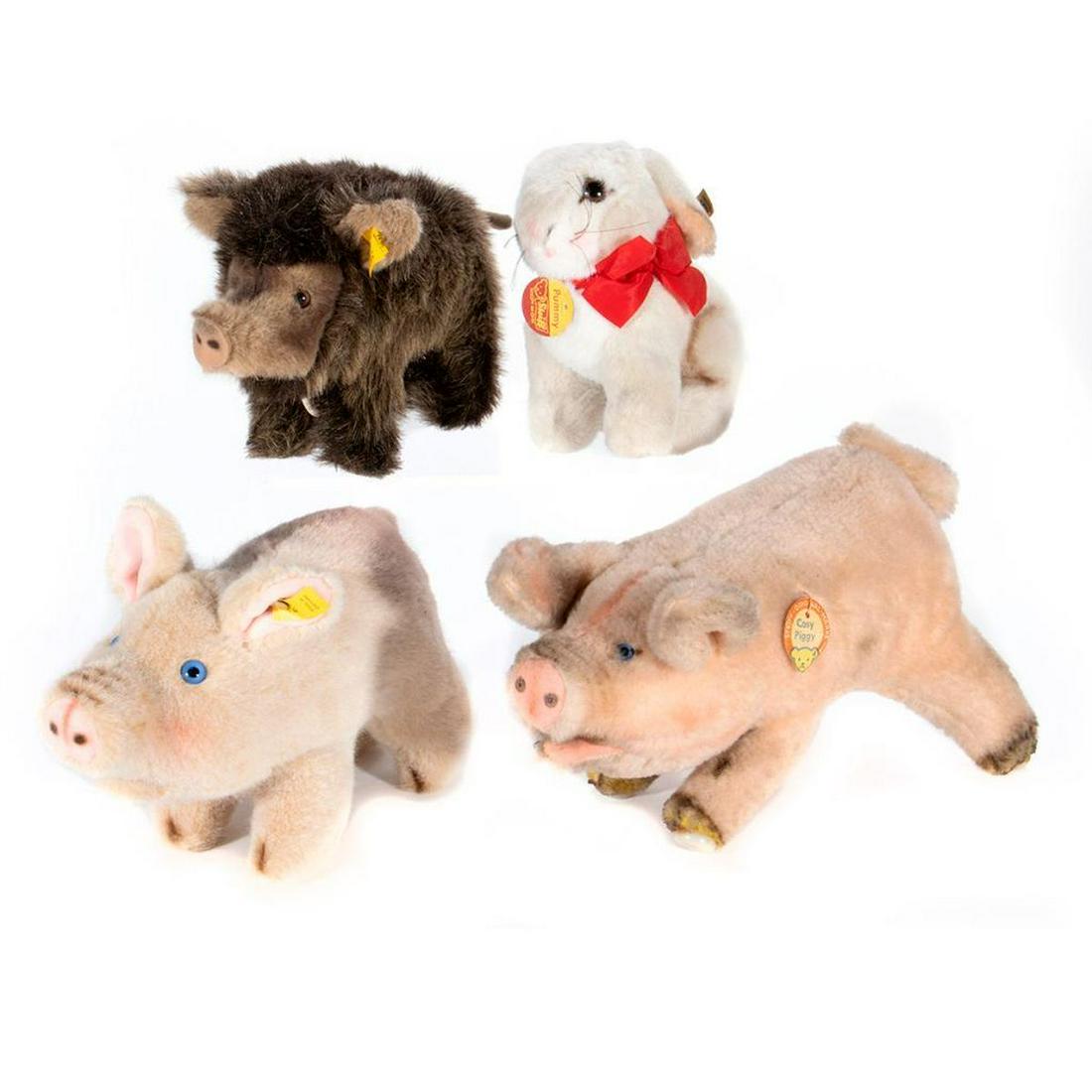 Vintage Steiff Animals, Lot of 4 (1 of 11)