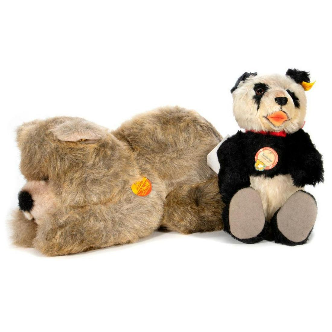 Vintage Steiff Bear and Panda, Lot of 2 (1 of 7)