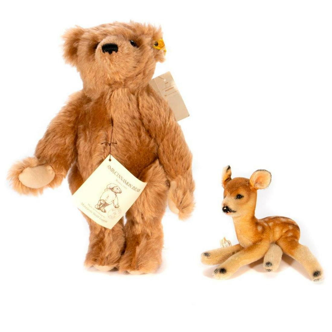Vintage Steiff Bear and Deer, Lot of 2 (1 of 7)