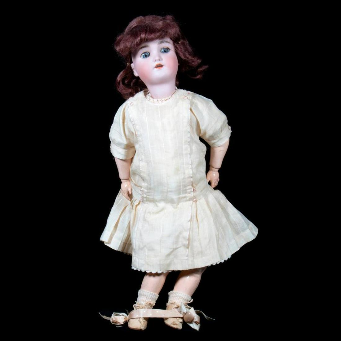 Antique German Heinrich Handwerck Bisque Head Doll 17" (1 of 5)