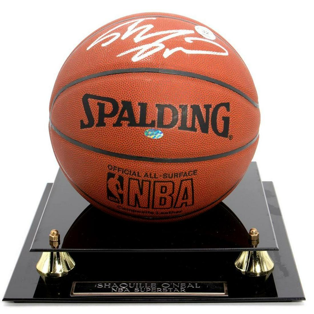 Shaquille O'Neal Autographed Spalding Basketball (1 of 4)