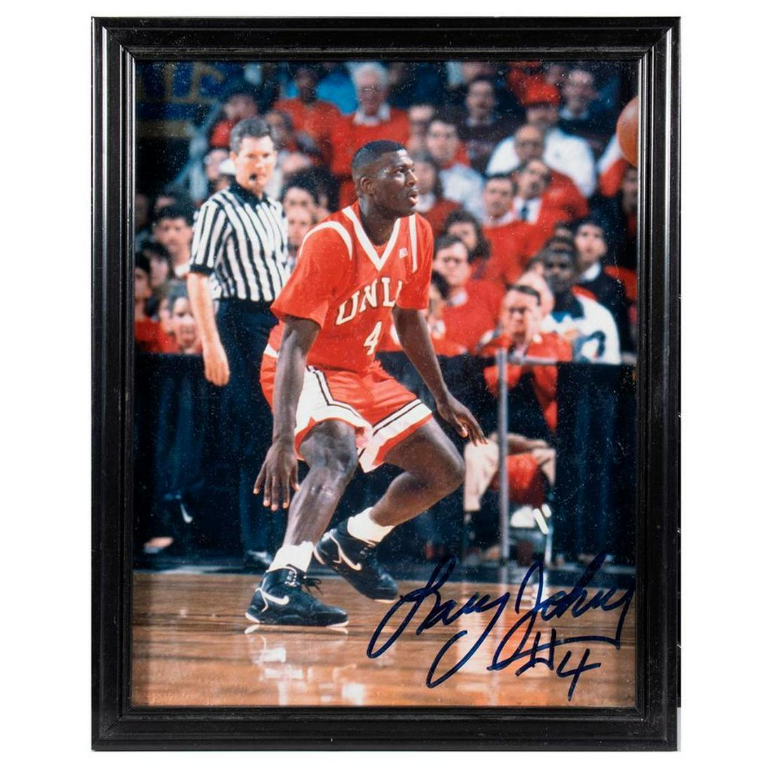 Larry Johnson (UNLV) Autographed Photograph (1 of 4)