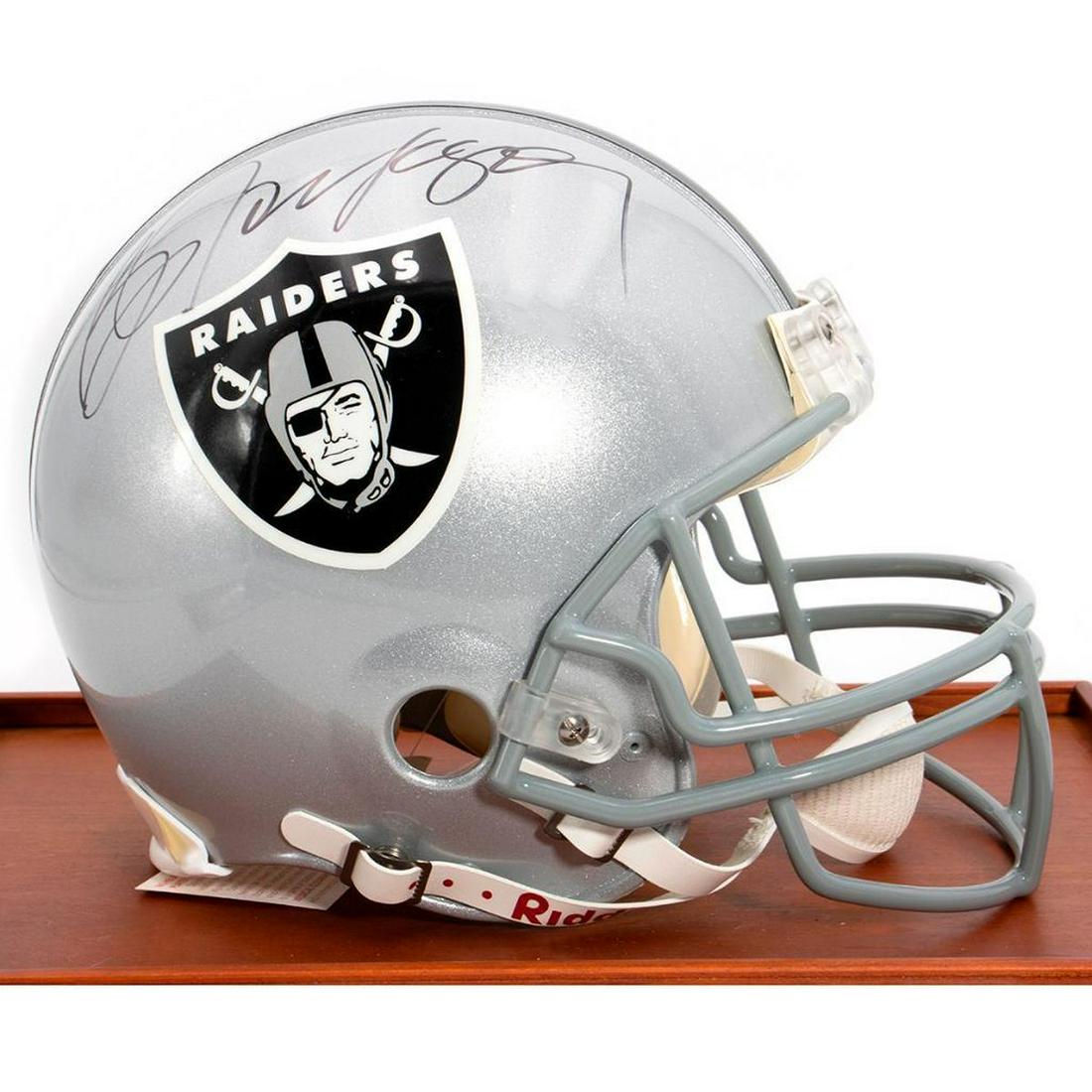 Bo Jackson Autographed Oakland Raiders Helmet (1 of 9)