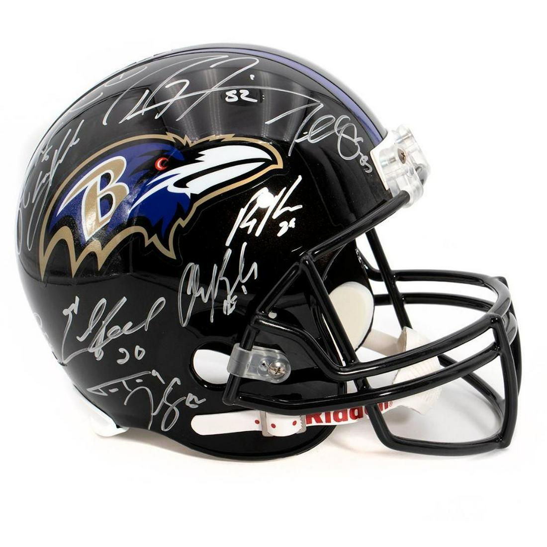 2012 Baltimore Ravens Team Signed Helmet (1 of 17)
