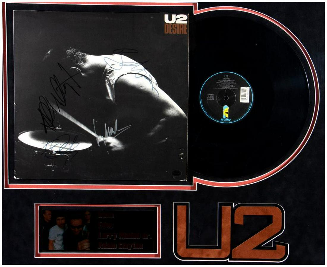 U2 Band signed album cover. (1 of 10)