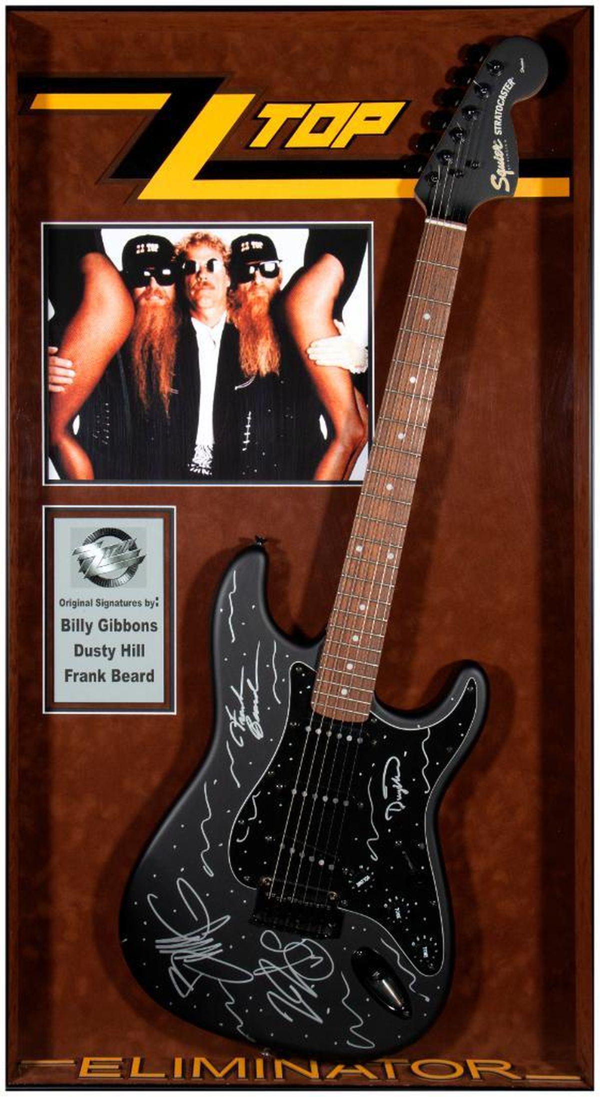 ZZ Top signed guitar (1 of 8)