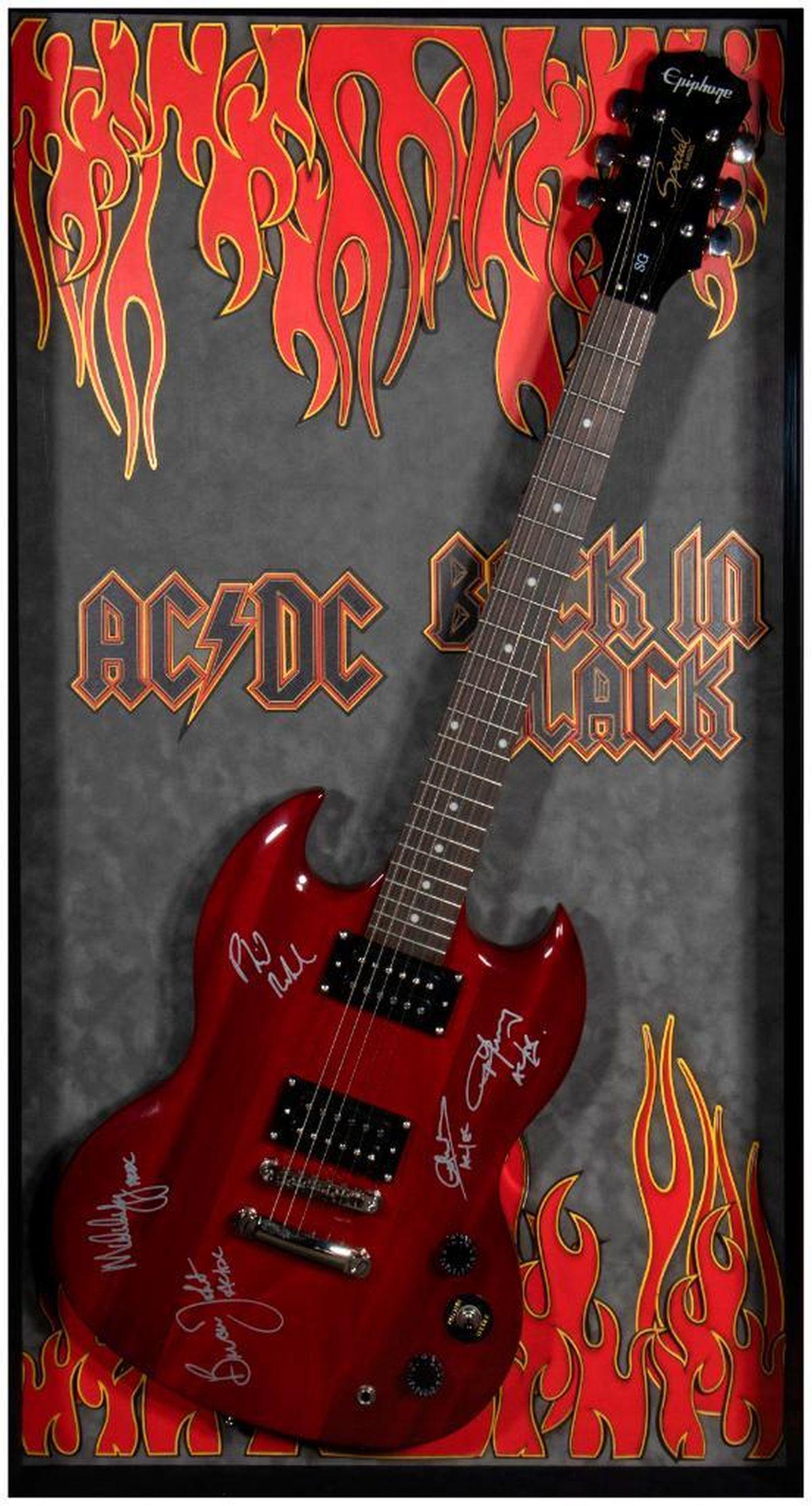 AC DC signed guitar (1 of 8)