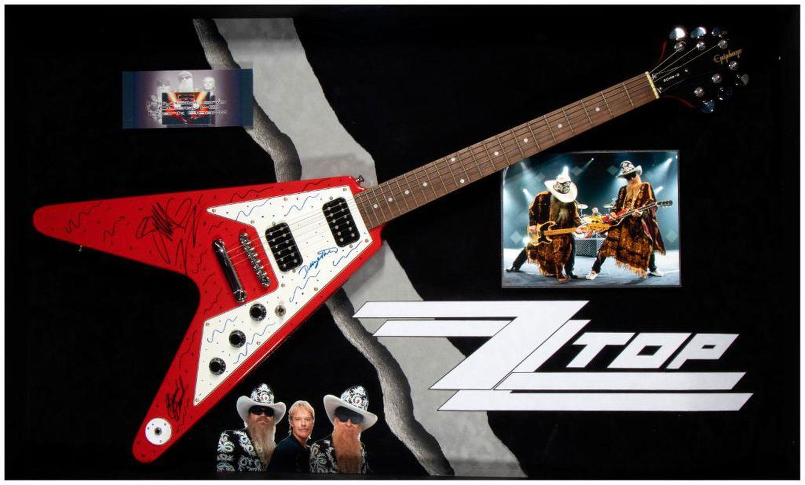 ZZ Top signed guitar (1 of 9)