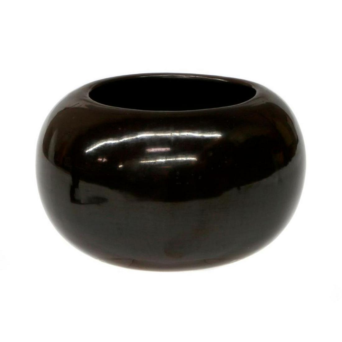 Santa Clara dark brown polished Bowl (1 of 3)