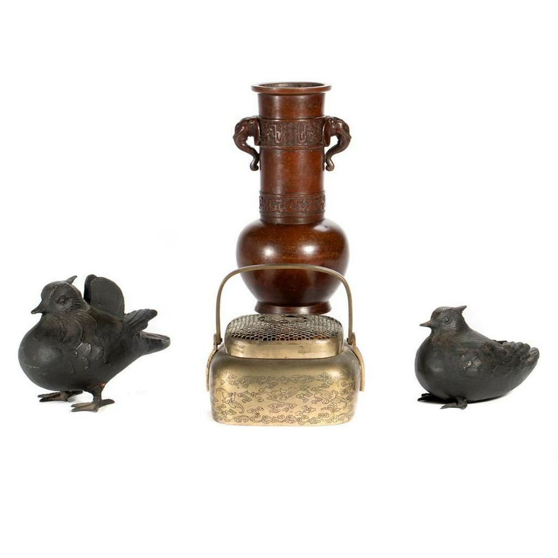 Collection of Japanese Bronze and Metal Decorations (1 of 7)