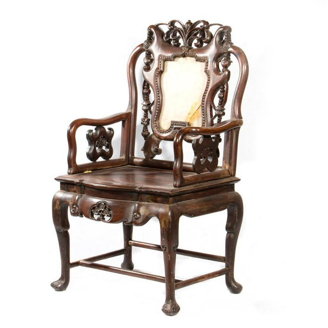 Two Chinese Hardwood Armchairs (1 of 14)