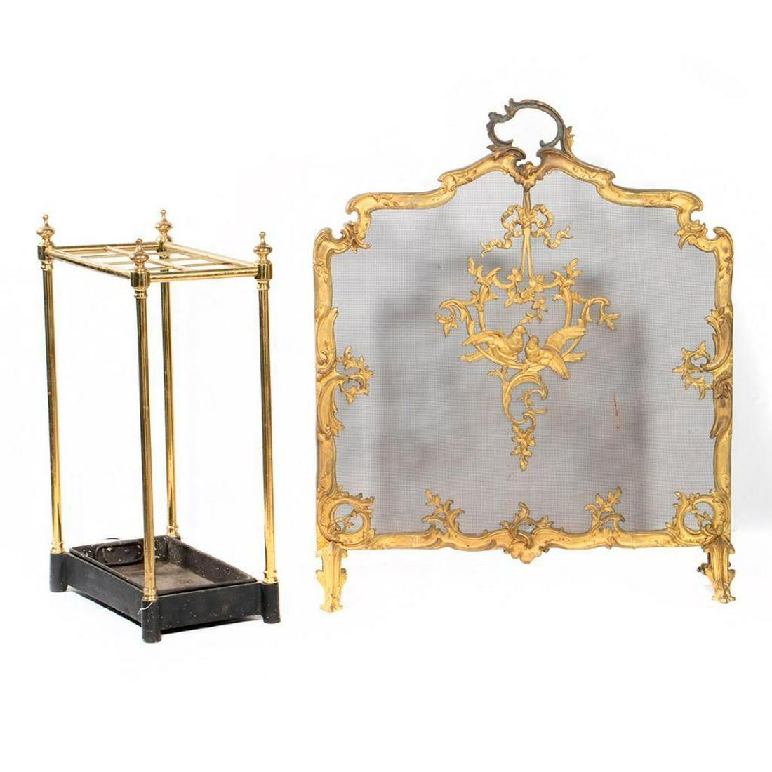 Rococo Style Brass Firescreen and Classical (1 of 7)