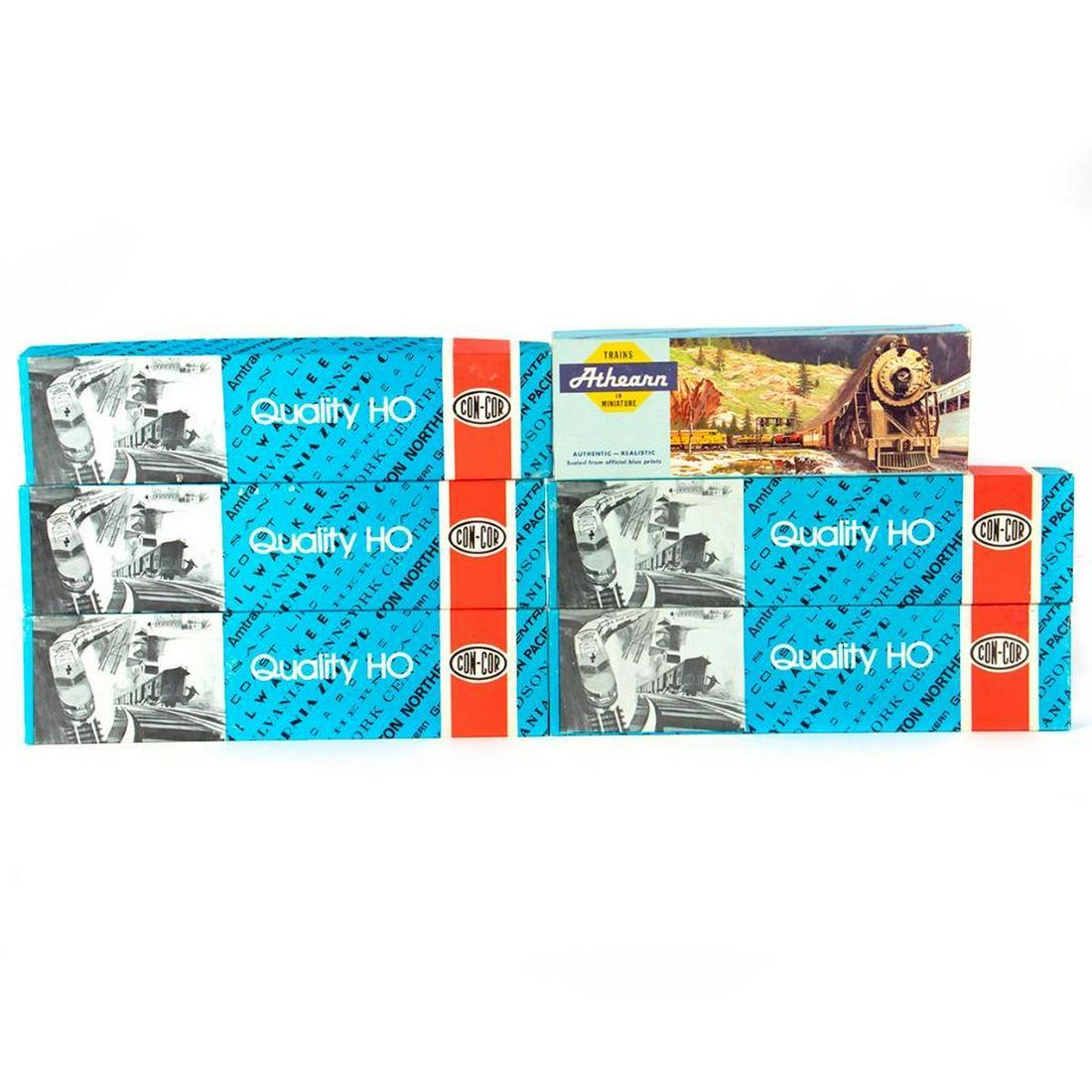 Quality HO trains: HO Scale Amtrak Athearn 1829 Vista Dome Kit, Concor 831 Sleeper Superliner Kit, 841 Lounge-Cafe Superliner Kit, 821 Coach-Baggage Superliner Kit, 811 Diner Superliner Kit, 801 Coach Superliner Kit