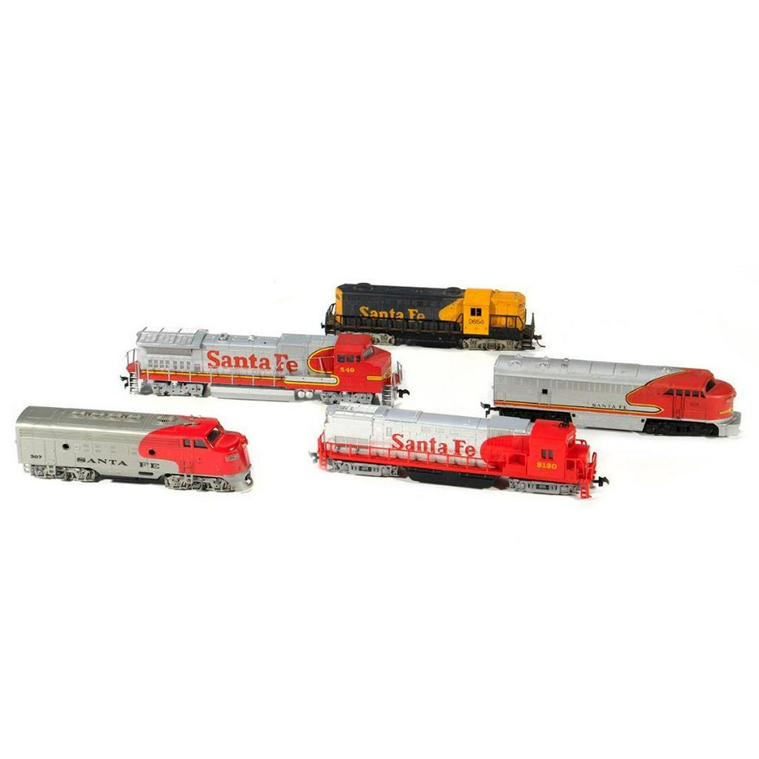 HO Scale (5) Santa Fe Diesel Locomotives: HO Scale (5) Santa Fe Diesel Locomotives
