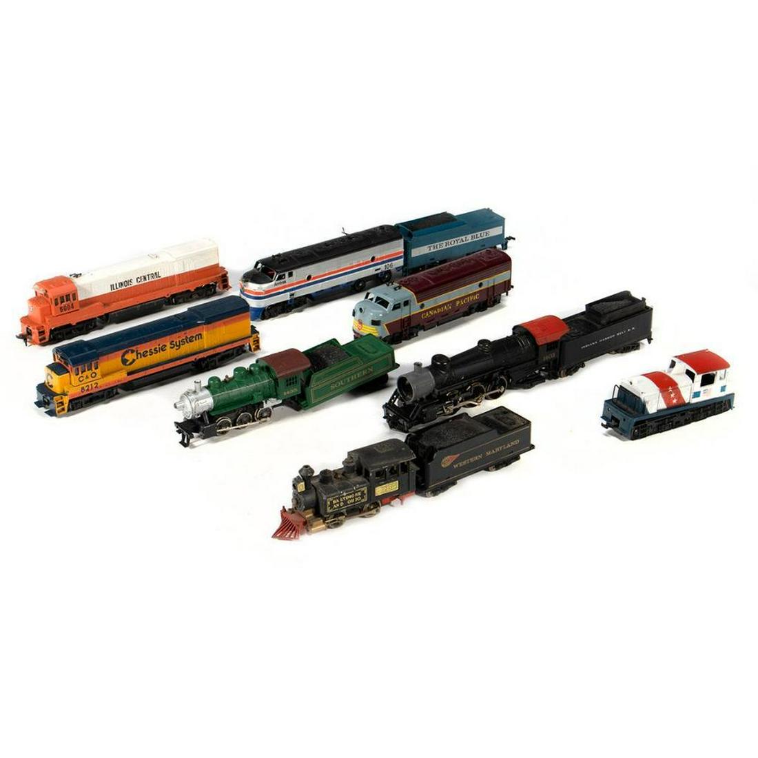 HO Scale - (5) Diesel Locomotives, (3) Steam: HO Scale - (5) Diesel Locomotives, (3) Steam Locomotives, (2) Tenders