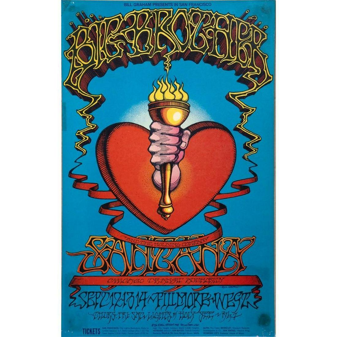 Big Brother/Santana/Chicago Concert Poster (1 of 4)