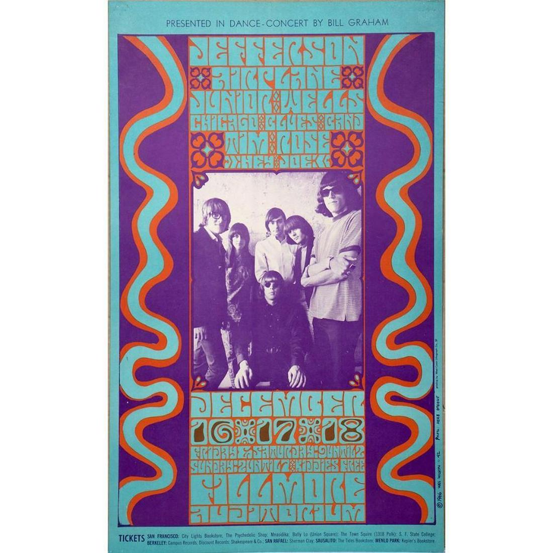 Jefferson Airplane/Junior Wells Concert Poster (1 of 2)