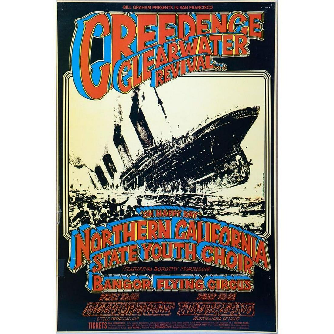 Creedence/Bangor Flying Circus Concert Poster (1 of 1)