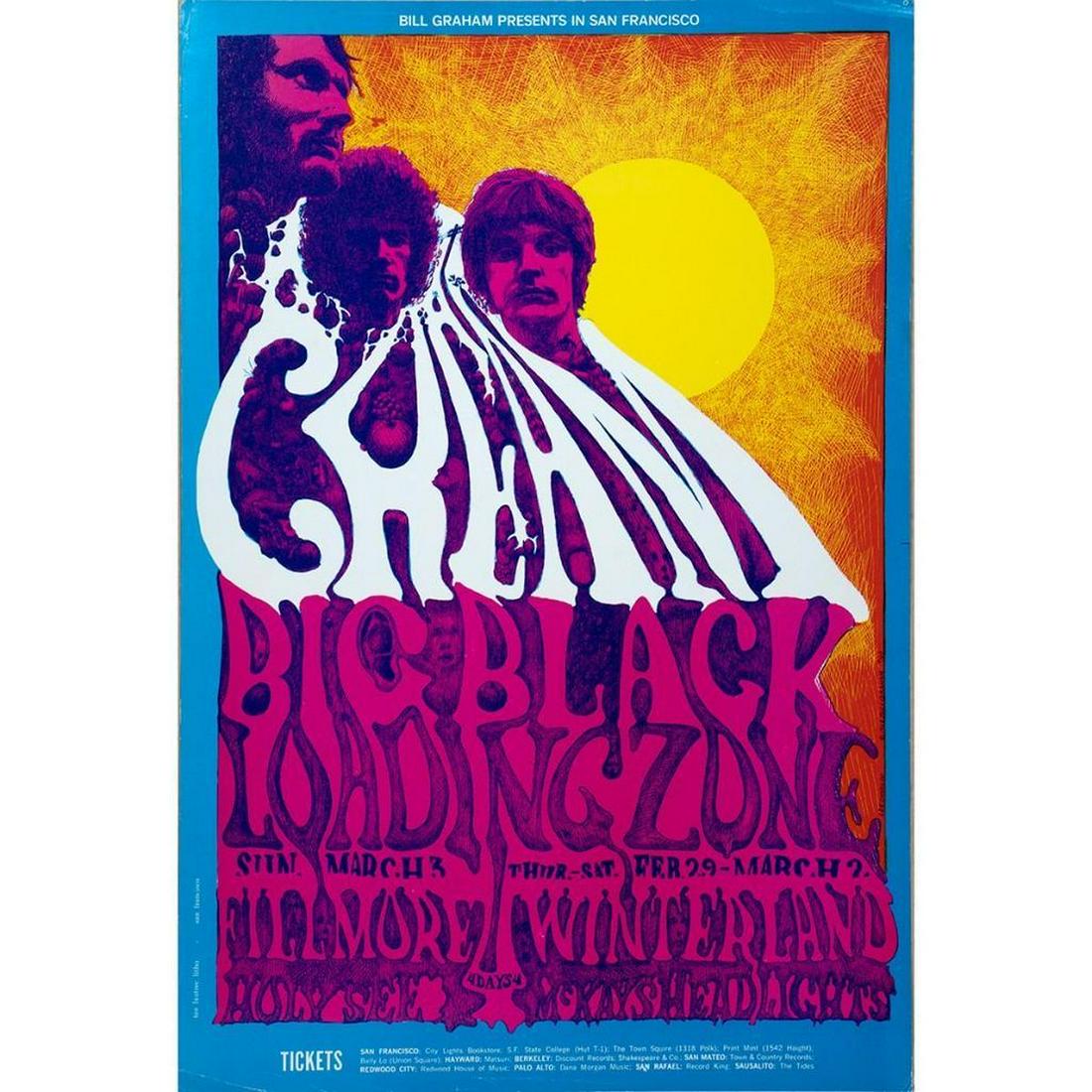 Cream/Big Black Loading Zone Concert Poster (1 of 2)