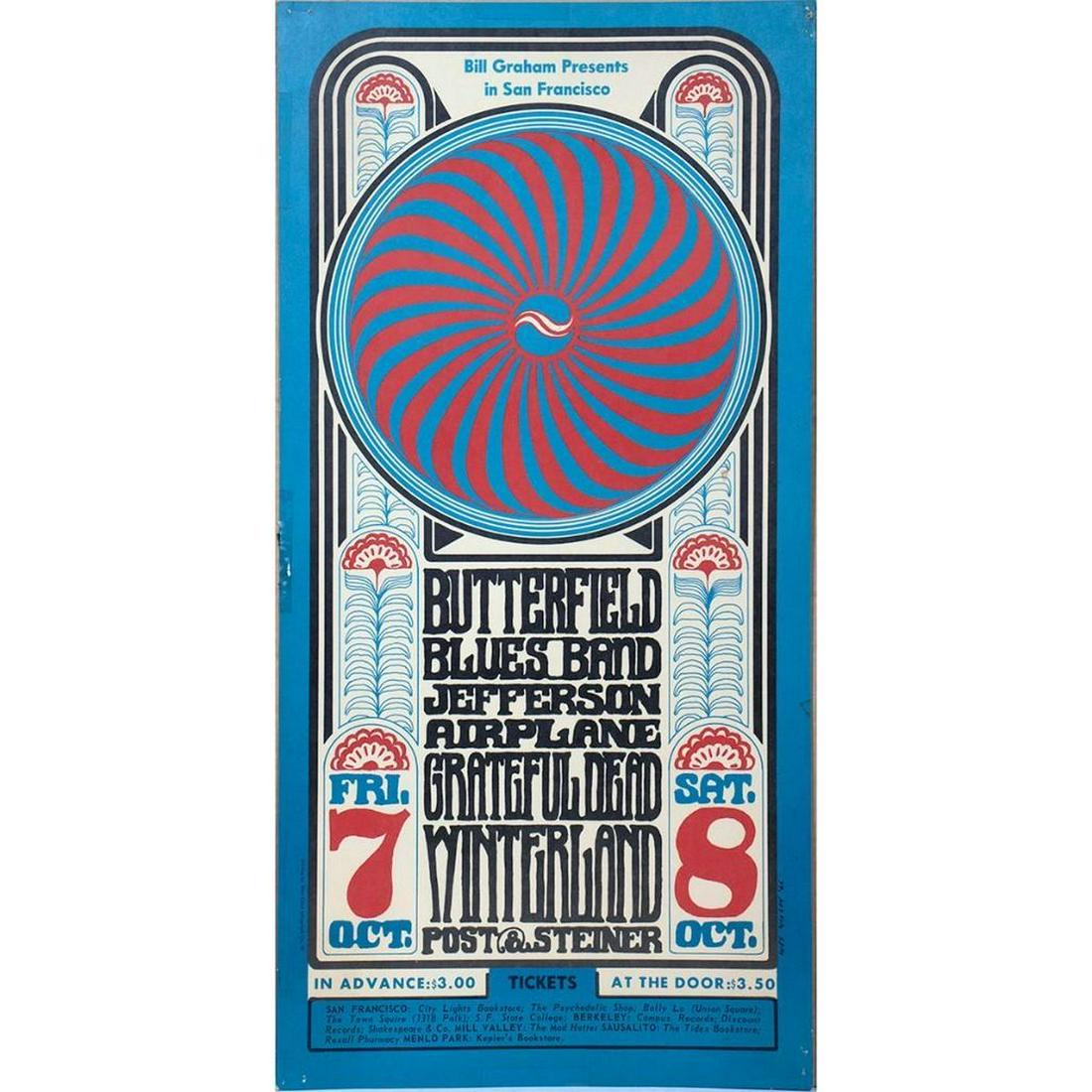 Jefferson Airplane/Grateful Dead Concert Poster (1 of 3)