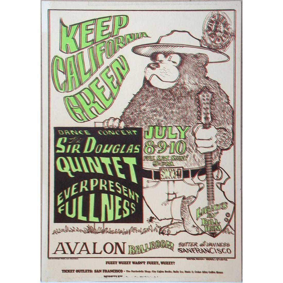 Keep California Green 3D Concert Poster (1 of 1)