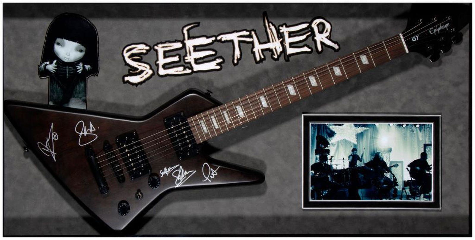Seether signed guitar (1 of 7)