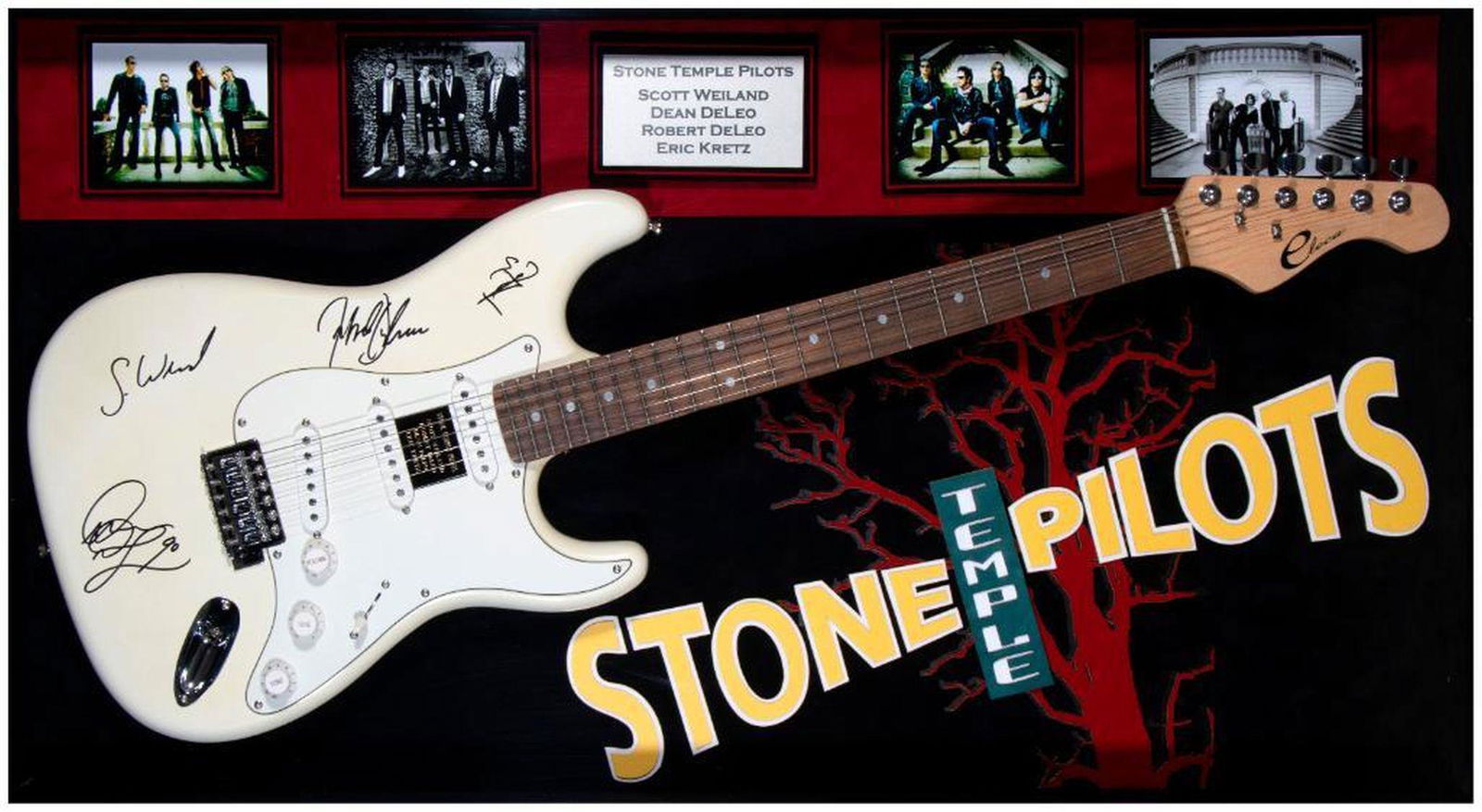 Stone Temple Pilots signed guitar (1 of 8)