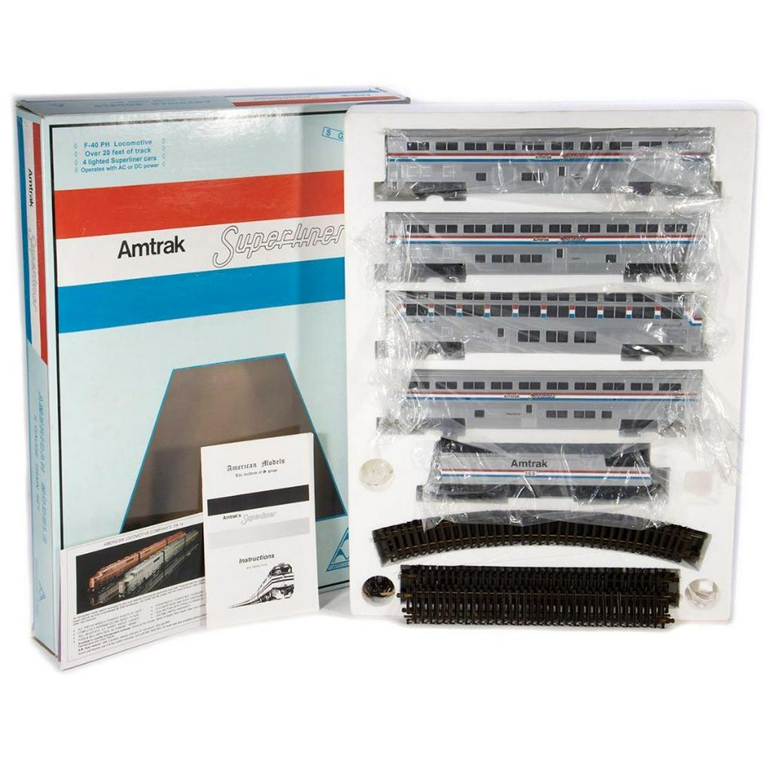 American Models S Gauge Amtrak Superliner Set