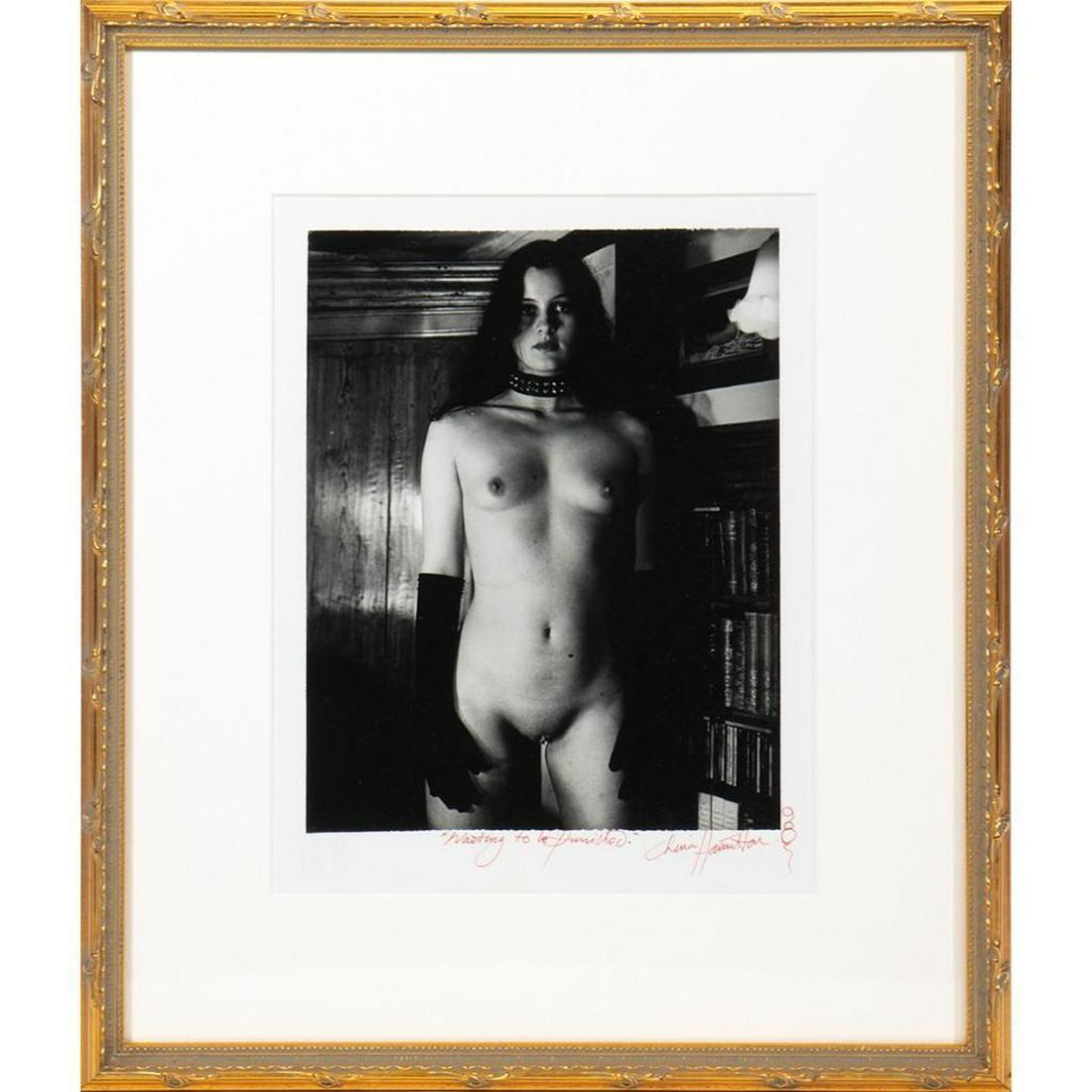 China Hamilton (1946-2008): "Nothing to be Diminished" Signed in red ink. Sight: 8 1/2in. x 11in. Framed: 15in x 18in.