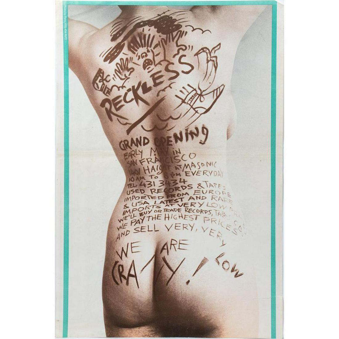 (8) Reckless Grand Opening Handbill Punk Rock Posters (1 of 1)