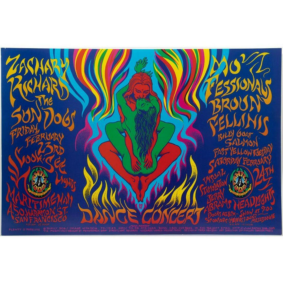 Zachary Richards. The Sun Dogs Dance Concert Poster (1 of 1)
