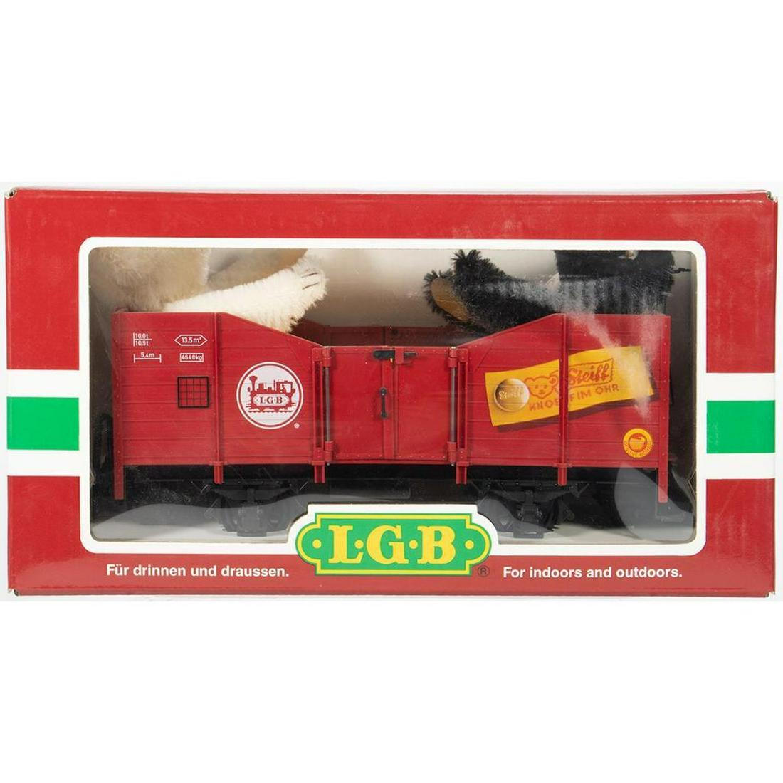 Steiff Teddy Bear Gondola: Steiff Teddy Bear Gondola LGB41220 New Old Stock