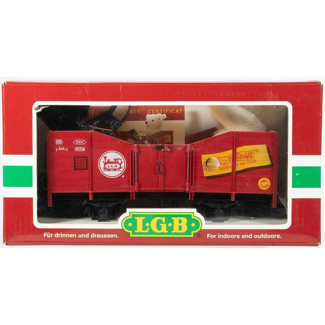 Steiff Teddy Bear Gondola: Steiff Teddy Bear Gondola LGB41220 New Old Stock