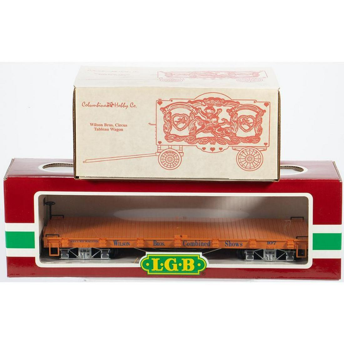 Wilson Brothers Circus Orange Flat Tableau Wagon Car (1 of 3)