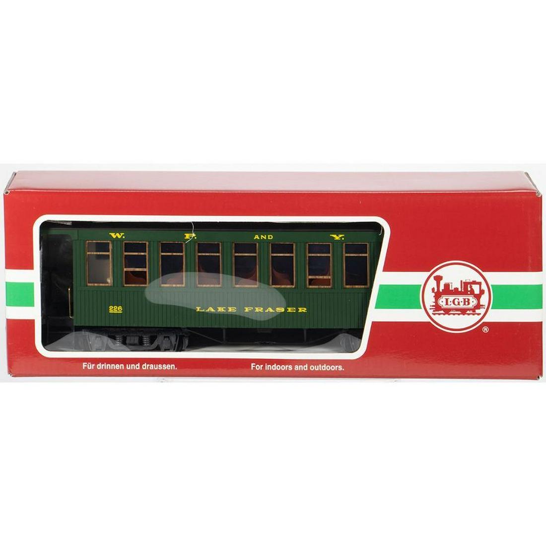 White Pass & Yukon Green Lake Fraser Coach: White Pass & Yukon Green Lake Fraser Coach LGB36805 New Old Stock - box has sleeve