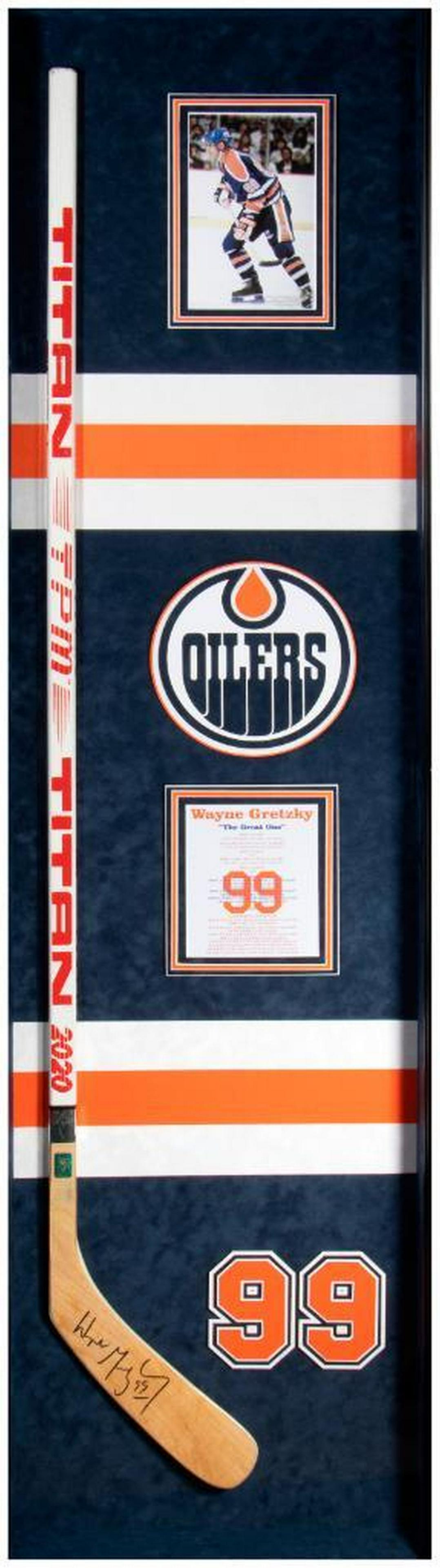 Wayne Gretzky signed hockey stick (1 of 7)