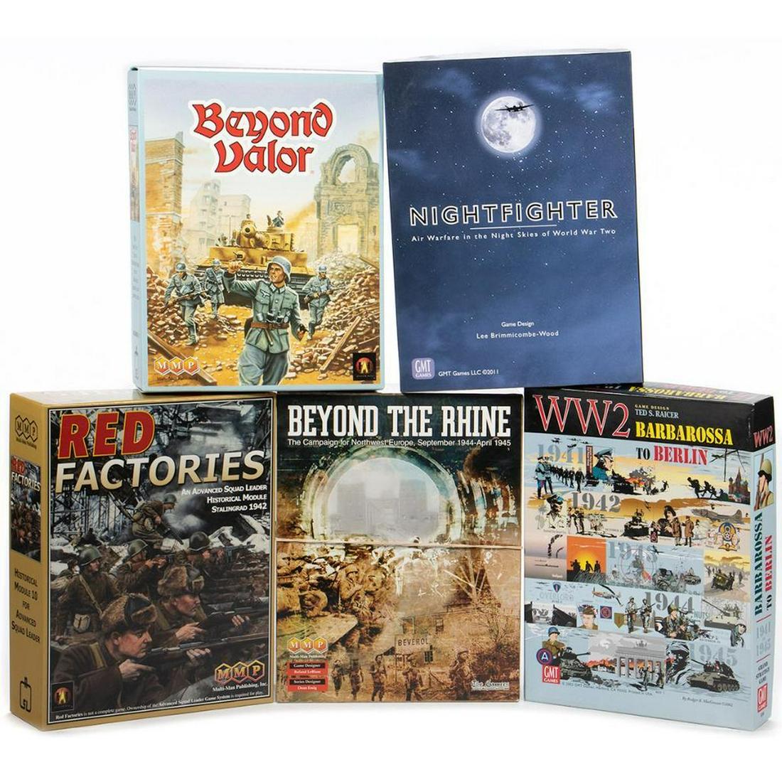 Boardgames: Multi-Man Publishing : Red Factories An Advanced Squad Leader Historical Module Stalingrad 1942 : Extension to Advanced Squad Leader Game System : Open 2018 GMT Games LLC : Nightfighter : Air Warfare 