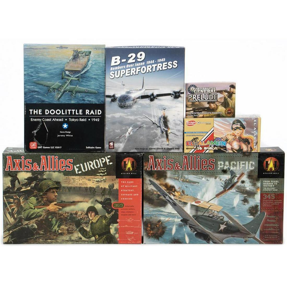 Boardgames: Hasbro/Avalon Hill : Axis and Allies Anniversary Edition : Spring 1941, The world is at War! : Open 2004, 2008 Hasbro/Avalon Hill : Axis and Allies Europe : Open 1999 Hasbro/Avalon Hill : Axis and All