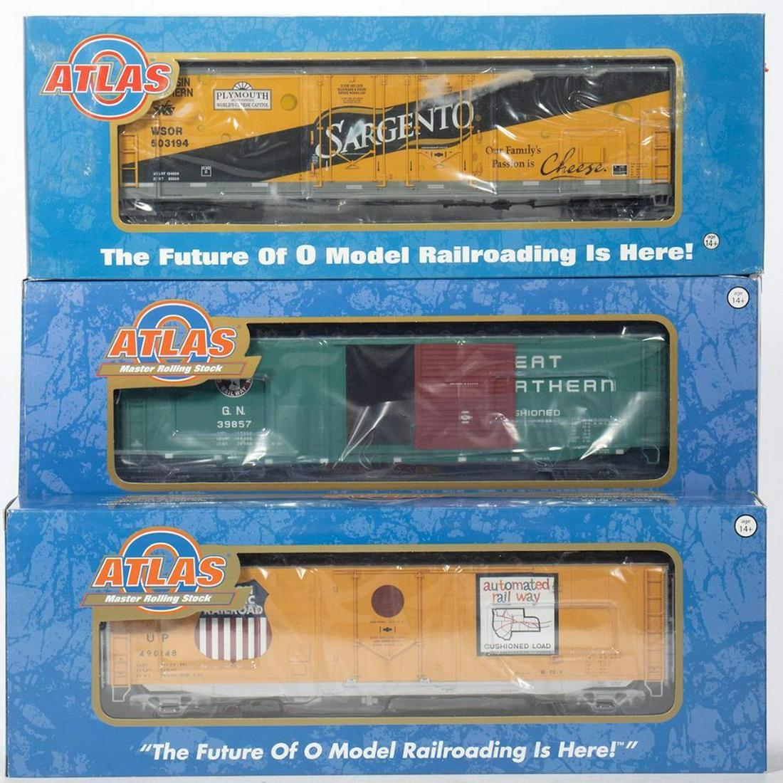 Atlas O Gauge. Box Cars. GN, UP, Wisconsin & Southern (1 of 1)