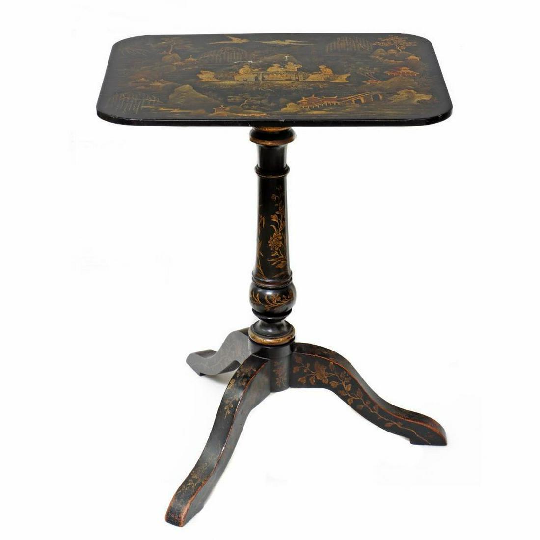 Georgian Chinoiserie Decorated Tea Table (1 of 2)