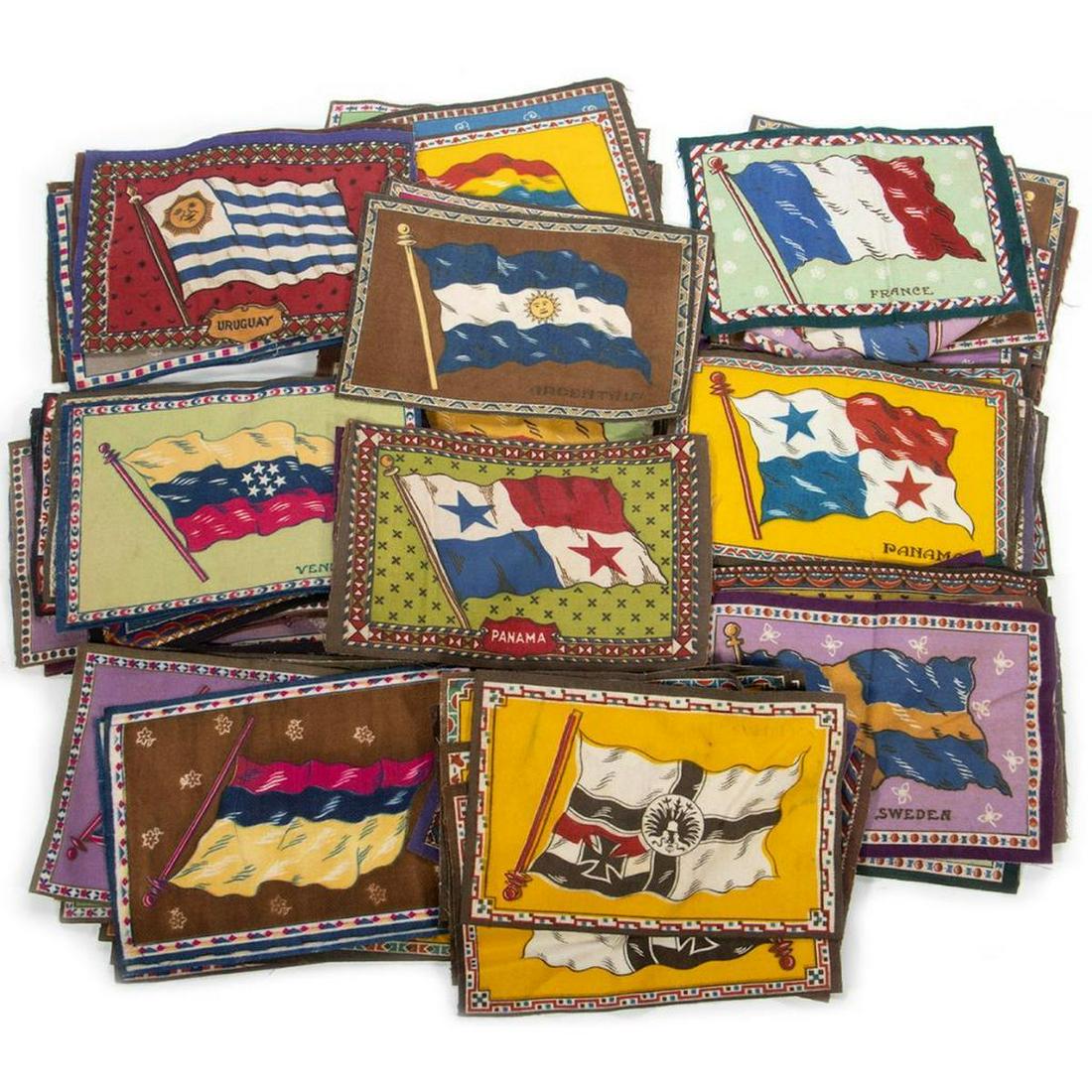 One Hundred (100) Antique Tobacco Felts (1 of 4)