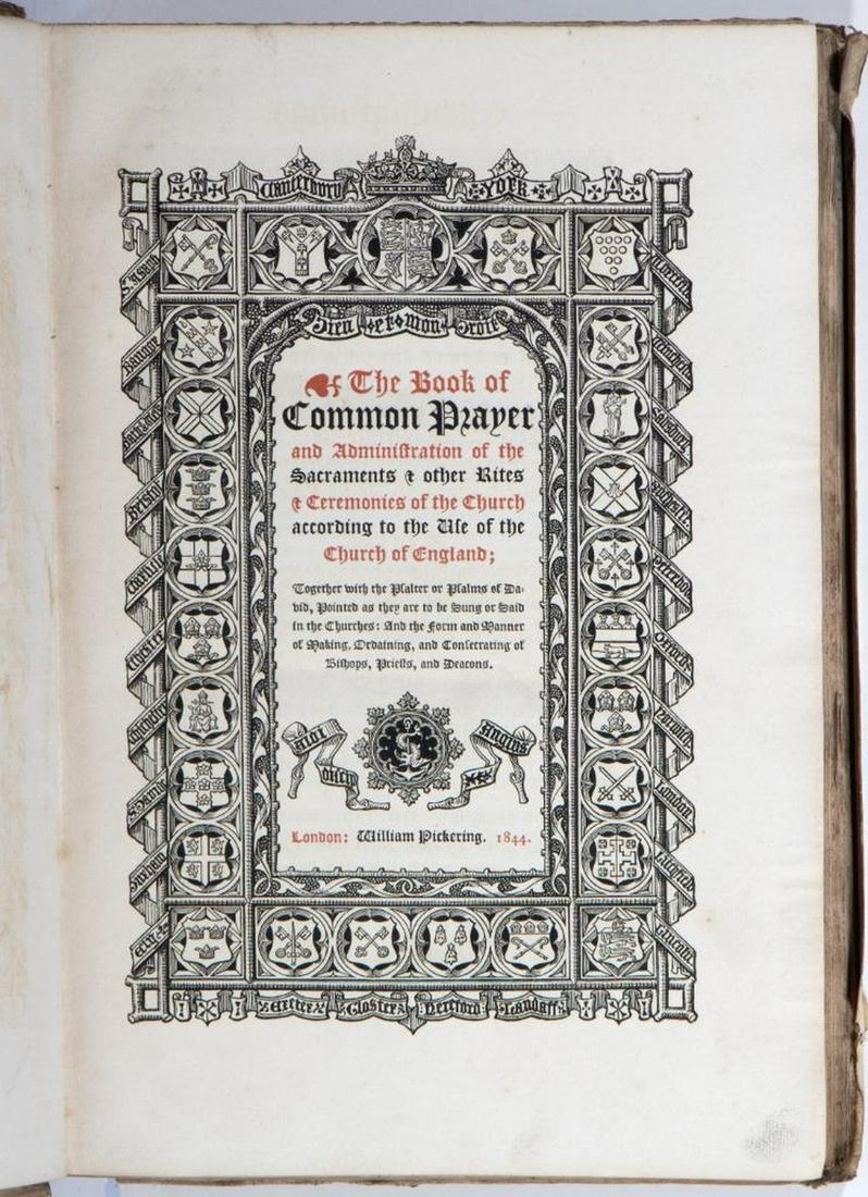 Book of Common Prayer, William Pickering, 1844 (1 of 5)