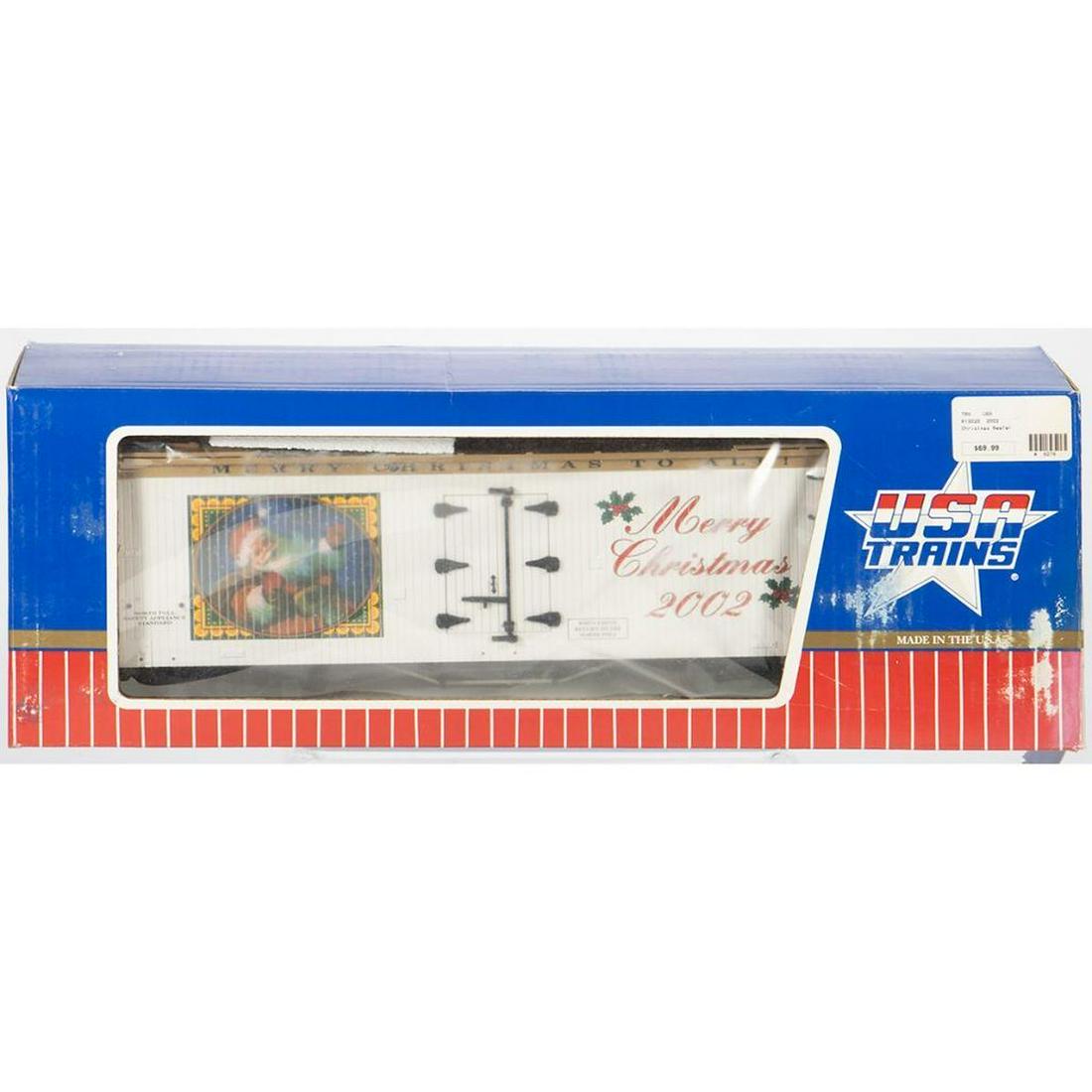 2002 Christmas Reefer: 2002 Christmas Reefer; USA Trains; R13020; New Old Stock - box faded