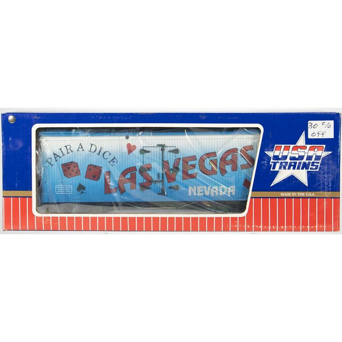 Pair a Dice Las Vegas Reefer: Pair a Dice Las Vegas Reefer; USA Trains; New Old Stock - box faded
