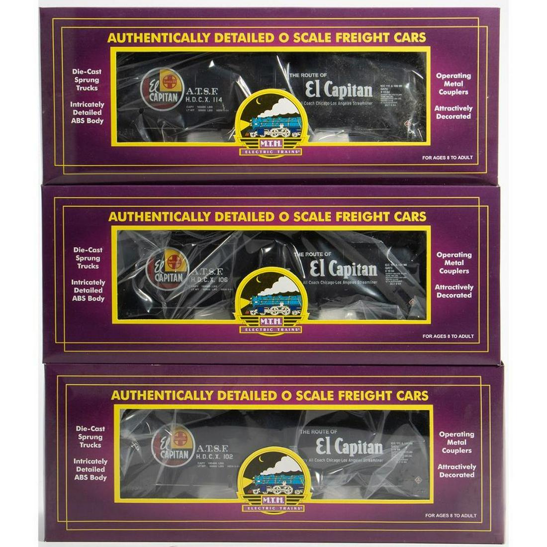 TTOS MTH O Gauge Santa Fe Tank Cars - 3 Car Set (1 of 2)