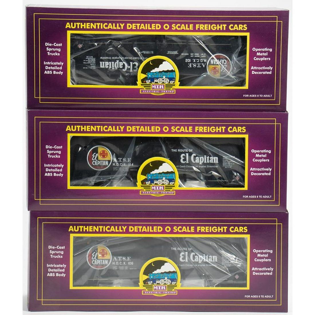 TTOS MTH O Gauge Santa Fe Tank Cars - 3 Car Set (1 of 2)