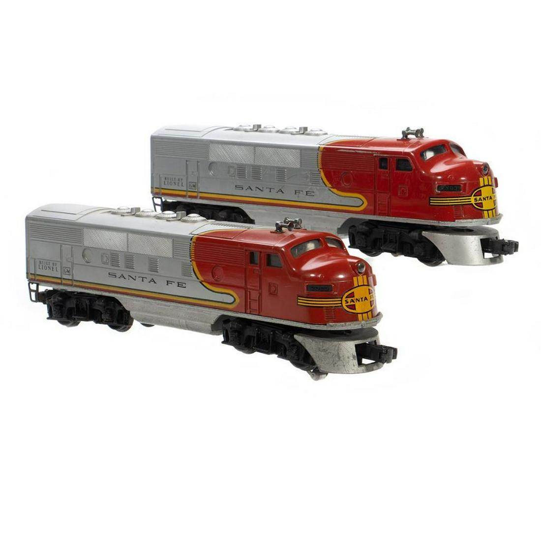 Lionel 2383 Santa Fe F3 A-A units diesel locomotive (1 of 3)